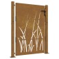 vidaXL Puerta de jardín acero corten diseño hierba 105x130 cm vidaXL Puerta de jardín acero corten diseño hierba 105x130 cm