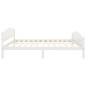 vidaXL Estructura de cama de madera maciza de pino blanco 160x200 cm