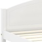 vidaXL Estructura de cama de madera maciza de pino blanco 160x200 cm
