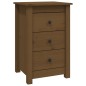 vidaXL Mesita de noche madera maciza de pino marrón miel 40x35x61,5 cm vidaXL Mesita de noche madera maciza de pino marrón miel 40x35x61,5 cm
