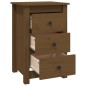 vidaXL Mesita de noche madera maciza de pino marrón miel 40x35x61,5 cm vidaXL Mesita de noche madera maciza de pino marrón miel 40x35x61,5 cm