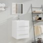 vidaXL Armario de baño con espejo blanco brillante 41x38,5x48 cm vidaXL Armario de baño con espejo blanco brillante 41x38,5x48 cm