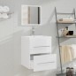 vidaXL Armario de baño con espejo blanco brillante 41x38,5x48 cm vidaXL Armario de baño con espejo blanco brillante 41x38,5x48 cm