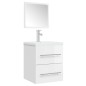 vidaXL Armario de baño con espejo blanco brillante 41x38,5x48 cm vidaXL Armario de baño con espejo blanco brillante 41x38,5x48 cm