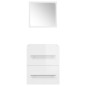 vidaXL Armario de baño con espejo blanco brillante 41x38,5x48 cm vidaXL Armario de baño con espejo blanco brillante 41x38,5x48 cm