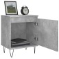 vidaXL Mesitas de noche 2 uds madera gris hormigón 40x30x50 cm