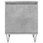 vidaXL Mesitas de noche 2 uds madera gris hormigón 40x30x50 cm
