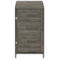 vidaXL Cobertizo de jardín madera abeto maciza antracita 55x52x112 cm