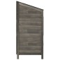 vidaXL Cobertizo de jardín madera abeto maciza antracita 55x52x112 cm