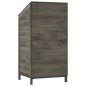 vidaXL Cobertizo de jardín madera abeto maciza antracita 55x52x112 cm