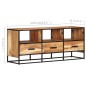 vidaXL Mueble para la TV madera maciza de acacia 110x30x45 cm