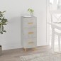 vidaXL Aparador de madera contrachapada gris hormigón 34,5x34x90 cm vidaXL Aparador de madera contrachapada gris hormigón 34,5x34x90 cm