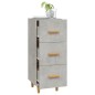 vidaXL Aparador de madera contrachapada gris hormigón 34,5x34x90 cm vidaXL Aparador de madera contrachapada gris hormigón 34,5x34x90 cm