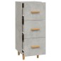 vidaXL Aparador de madera contrachapada gris hormigón 34,5x34x90 cm vidaXL Aparador de madera contrachapada gris hormigón 34,5x34x90 cm