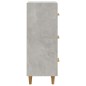 vidaXL Aparador de madera contrachapada gris hormigón 34,5x34x90 cm vidaXL Aparador de madera contrachapada gris hormigón 34,5x34x90 cm