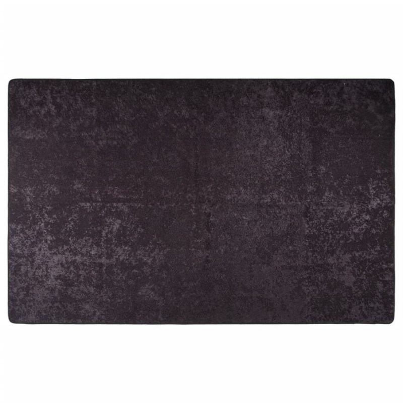 vidaXL Alfombra lavable antideslizante gris antracita 80x150 cm vidaXL Alfombra lavable antideslizante gris antracita 80x150 cm