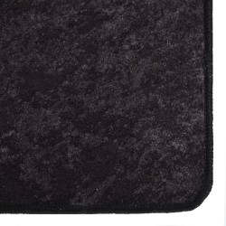 vidaXL Alfombra lavable antideslizante gris antracita 80x150 cm