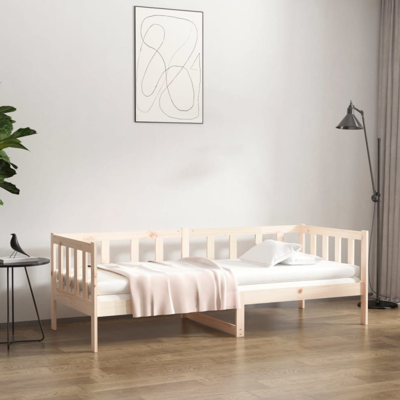 vidaXL Sofá cama madera maciza de pino 90x190 cm vidaXL Sofá cama madera maciza de pino 90x190 cm