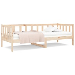vidaXL Sofá cama madera maciza de pino 90x190 cm