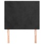vidaXL Cabeceros 2 unidades de terciopelo negro 100x5x78/88 cm vidaXL Cabeceros 2 unidades de terciopelo negro 100x5x78/88 cm