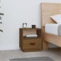 vidaXL Mesita de noche madera maciza de pino marrón miel 40x34x45 cm vidaXL Mesita de noche madera maciza de pino marrón miel 40x34x45 cm