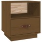vidaXL Mesita de noche madera maciza de pino marrón miel 40x34x45 cm vidaXL Mesita de noche madera maciza de pino marrón miel 40x34x45 cm