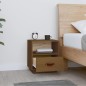 vidaXL Mesita de noche madera maciza de pino marrón miel 40x34x45 cm vidaXL Mesita de noche madera maciza de pino marrón miel 40x34x45 cm