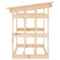 vidaXL Leñero de madera maciza de pino 108x64,5x77 cm vidaXL Leñero de madera maciza de pino 108x64,5x77 cm