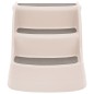 vidaXL Escalera perros plegable 3 peldaños plástico crema 50x38x38cm vidaXL Escalera perros plegable 3 peldaños plástico crema 50x38x38cm
