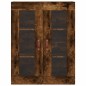 vidaXL Aparador alto madera contrachapada roble ahumado 69,5x34x180 cm