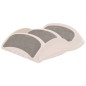 vidaXL Escalera perros plegable 3 peldaños plástico crema 50x38x38cm vidaXL Escalera perros plegable 3 peldaños plástico crema 50x38x38cm