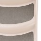 vidaXL Escalera perros plegable 3 peldaños plástico crema 50x38x38cm vidaXL Escalera perros plegable 3 peldaños plástico crema 50x38x38cm