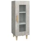 vidaXL Aparador de madera contrachapada gris hormigón 34,5x34x90 cm vidaXL Aparador de madera contrachapada gris hormigón 34,5x34x90 cm