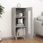 vidaXL Aparador de madera contrachapada gris hormigón 34,5x34x90 cm vidaXL Aparador de madera contrachapada gris hormigón 34,5x34x90 cm