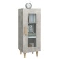 vidaXL Aparador de madera contrachapada gris hormigón 34,5x34x90 cm vidaXL Aparador de madera contrachapada gris hormigón 34,5x34x90 cm