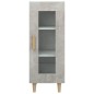 vidaXL Aparador de madera contrachapada gris hormigón 34,5x34x90 cm vidaXL Aparador de madera contrachapada gris hormigón 34,5x34x90 cm