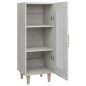 vidaXL Aparador de madera contrachapada gris hormigón 34,5x34x90 cm vidaXL Aparador de madera contrachapada gris hormigón 34,5x34x90 cm