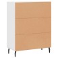 vidaXL Aparador de madera de ingeniería blanco 69,5x34x90 cm vidaXL Aparador de madera de ingeniería blanco 69,5x34x90 cm