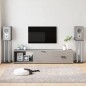 vidaXL Soportes altavoces 2 uds vidrio templado plata negro 4 pilares vidaXL Soportes altavoces 2 uds vidrio templado plata negro 4 pilares