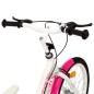 vidaXL Bicicleta para niños 18 pulgadas rosa y blanco vidaXL Bicicleta para niños 18 pulgadas rosa y blanco