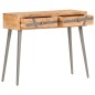 vidaXL Mesa consola de madera maciza de acacia 90x30x75 cm