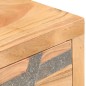 vidaXL Mesa consola de madera maciza de acacia 90x30x75 cm