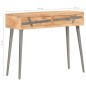 vidaXL Mesa consola de madera maciza de acacia 90x30x75 cm