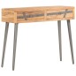 vidaXL Mesa consola de madera maciza de acacia 90x30x75 cm