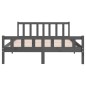 vidaXL Estructura de cama de madera maciza gris 140x200 cm vidaXL Estructura de cama de madera maciza gris 140x200 cm