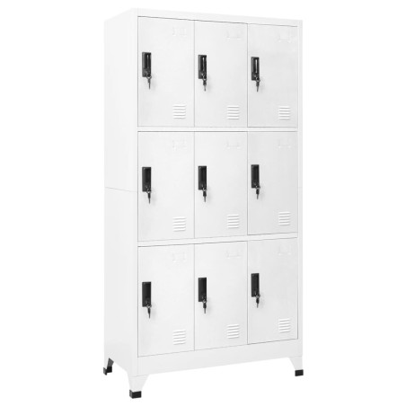 vidaXL Taquilla de acero blanco 90x45x180 cm