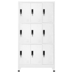 vidaXL Taquilla de acero blanco 90x45x180 cm