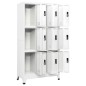 vidaXL Taquilla de acero blanco 90x45x180 cm vidaXL Taquilla de acero blanco 90x45x180 cm