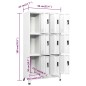 vidaXL Taquilla de acero blanco 90x45x180 cm vidaXL Taquilla de acero blanco 90x45x180 cm
