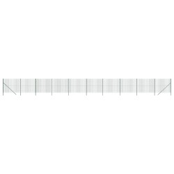 vidaXL Cerca de alambre de acero galvanizado verde 1,8x25 m